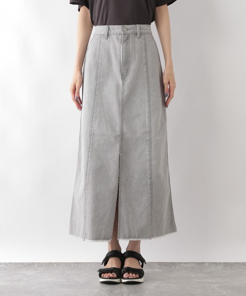 GLOBAL WORK(グローバルワーク)の「GOODデニムアイラインスカート/117770(デニムスカート・レディース・ライトグレー/ライトブルー・MEDIUM/LARGE)」の12枚目の写真