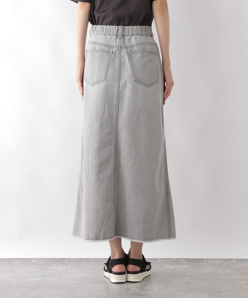 GLOBAL WORK(グローバルワーク)の「GOODデニムアイラインスカート/117770(デニムスカート・レディース・ライトグレー/ライトブルー・MEDIUM/LARGE)」の10枚目の写真