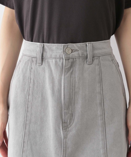 GLOBAL WORK(グローバルワーク)の「GOODデニムアイラインスカート/117770(デニムスカート・レディース・ライトグレー/ライトブルー・MEDIUM/LARGE)」の9枚目の写真