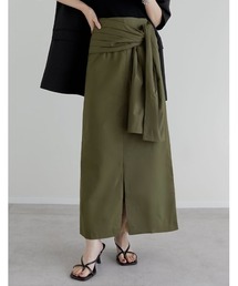 LA PEAU DE GEM】no slit satin skirt/ノースリットサテンスカート