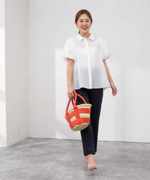 NOLLEY’S Sophi(ノーリーズソフィ)の「ウォッシャブルライトダンボールイージーパンツ(その他パンツ・レディース・ブラック/ベージュ/ネイビー・38/36/34)」の19枚目の写真