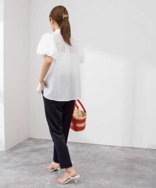 NOLLEY’S Sophi(ノーリーズソフィ)の「ウォッシャブルライトダンボールイージーパンツ(その他パンツ・レディース・ブラック/ベージュ/ネイビー・38/36/34)」の20枚目の写真