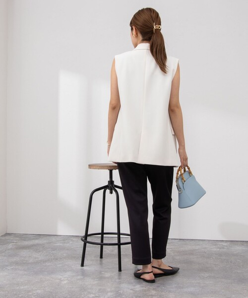 NOLLEY’S Sophi(ノーリーズソフィ)の「ウォッシャブルライトダンボールイージーパンツ(その他パンツ・レディース・ブラック/ベージュ/ネイビー・38/36/34)」の13枚目の写真