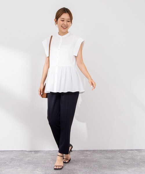 NOLLEY’S Sophi(ノーリーズソフィ)の「ウォッシャブルライトダンボールイージーパンツ(その他パンツ・レディース・ブラック/ベージュ/ネイビー・38/36/34)」の15枚目の写真