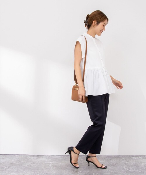 NOLLEY’S Sophi(ノーリーズソフィ)の「ウォッシャブルライトダンボールイージーパンツ(その他パンツ・レディース・ブラック/ベージュ/ネイビー・38/36/34)」の16枚目の写真