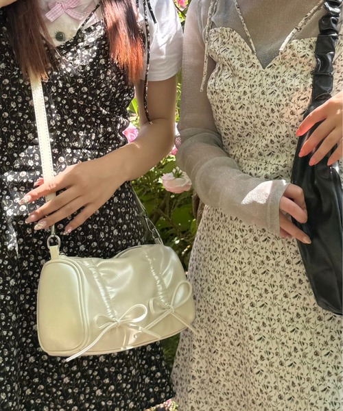 paravion（パラビオン）の「2WAY花柄ミニキャミワンピース（ワンピース・レディース・アイボリー/ブラック・FREE）」の19枚目の写真