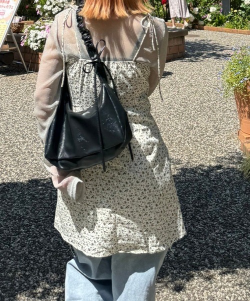 paravion（パラビオン）の「2WAY花柄ミニキャミワンピース（ワンピース・レディース・アイボリー/ブラック・FREE）」の21枚目の写真