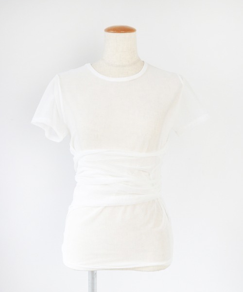 led.tokyo（レッドトウキョウ）の「【led.tokyo】マルチウェイシアートップス（Tシャツ/カットソー・レディース・ホワイト/ブラック/ブルー・FREE）」の10枚目の写真