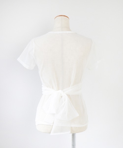 led.tokyo（レッドトウキョウ）の「【led.tokyo】マルチウェイシアートップス（Tシャツ/カットソー・レディース・ホワイト/ブラック/ブルー・FREE）」の11枚目の写真