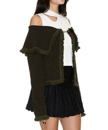 SETSETSET(ZbgZbgZbg)́ySETSETSETzTOT OFF-SHOULDER CARDIGAN / yZbgZbgZbgzItV_[J[fBK(J[fBK/{)
