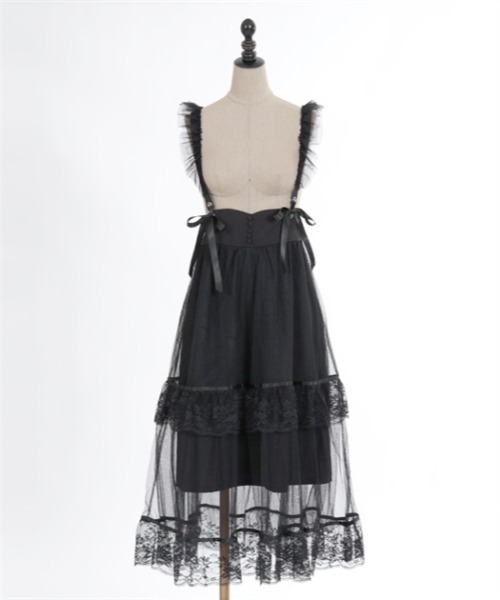 axes femme POETIQUE（アクシーズファムポエティック）の「チュールフリルサス付スカート（スカート・レディース・ラベンダー/ブラック/サックスブルー・MEDIUM）」の17枚目の写真