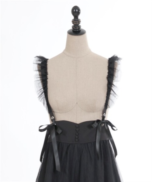 axes femme POETIQUE（アクシーズファムポエティック）の「チュールフリルサス付スカート（スカート・レディース・ラベンダー/ブラック/サックスブルー・MEDIUM）」の20枚目の写真