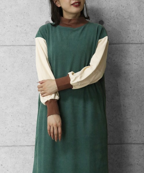 KRIFF MAYER Lady's Collection(クリフメイヤーレディースコレクション)の「もちのびワンピース(ワンピース・レディース・ブラック/カーキ/ナチュラル/グレー/その他5/ブラウン/カラフル・MEDIUM/LARGE)」の6枚目の写真