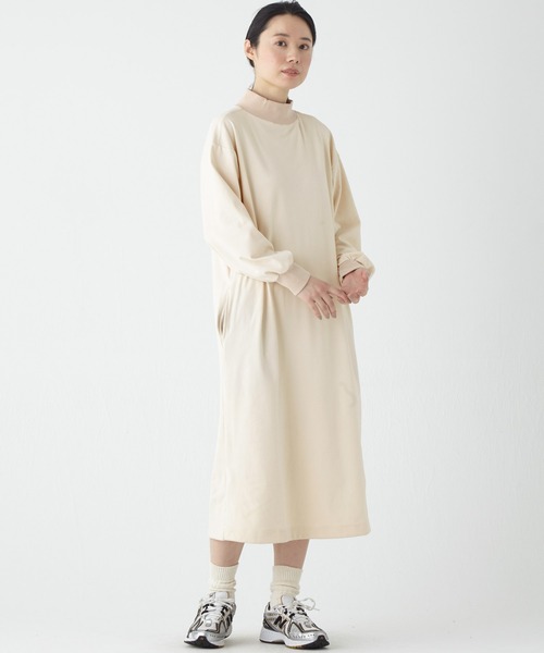 KRIFF MAYER Lady's Collection(クリフメイヤーレディースコレクション)の「もちのびワンピース(ワンピース・レディース・ブラック/カーキ/ナチュラル/グレー/その他5/ブラウン/カラフル・MEDIUM/LARGE)」の12枚目の写真