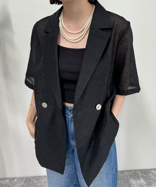 fredy emue（フレディエミュ）の「パール/メタルマルチロングネックレス（ネックレス・レディース・シルバー/オフホワイト・FREE）」の10枚目の写真