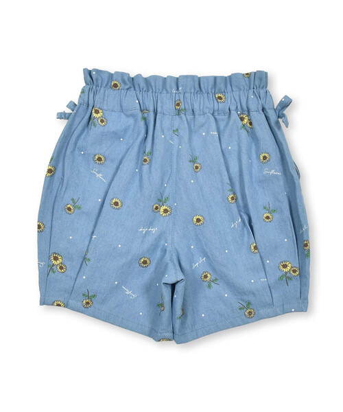 ヴェルサーチェ プリント入りデニムショートパンツ ブルー ブルー（青）系 VERSACE(ヴェルサーチェ) ハーフ・ショート