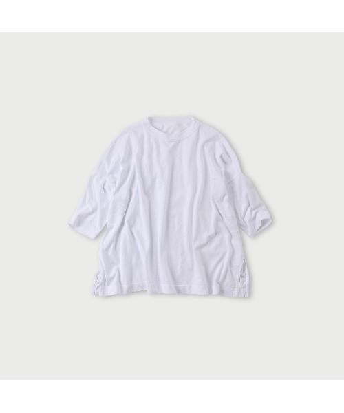 天竺のビッグスリットTシャツ（Tシャツ/カットソー）｜45R（フォーティ 
