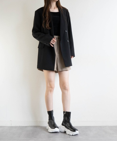 Fabby fabby（ファビィーファビィー）の「ボリュームスニーカーストレッチブーツ（ブーツ・レディース・ブラック×ブラック/ブラック/シルバー・SMALL/MEDIUM/LARGE）」の19枚目の写真