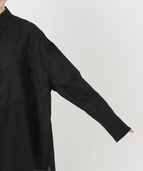 PROVOKE （プロヴォーク）の「【PROVOKE/プロヴォーク】別注オーバーサイズライトシャツ（シャツ/ブラウス・レディース・ホワイト/ブラック・38/36）」の21枚目の写真