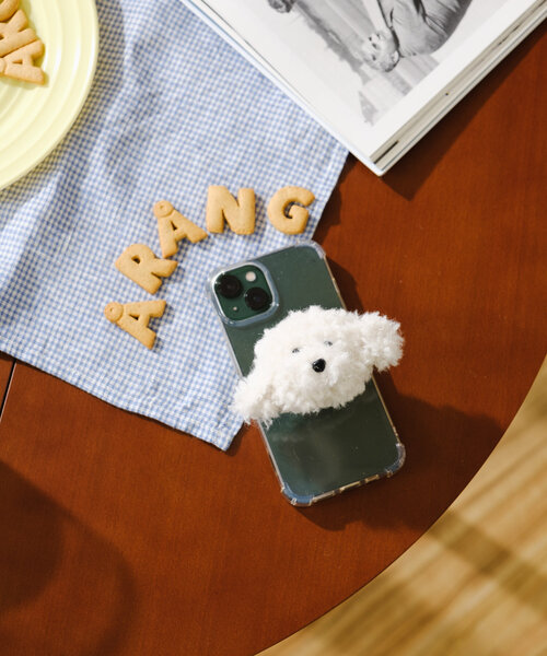 BIRTHDAY BAR（バースデイバー）の「monmon スマホグリップ（スマホグッズ・レディース・ホワイト/ブラウン・0）」の6枚目の写真