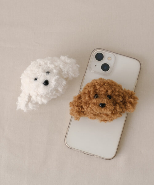 BIRTHDAY BAR（バースデイバー）の「monmon スマホグリップ（スマホグッズ・レディース・ホワイト/ブラウン・0）」の7枚目の写真