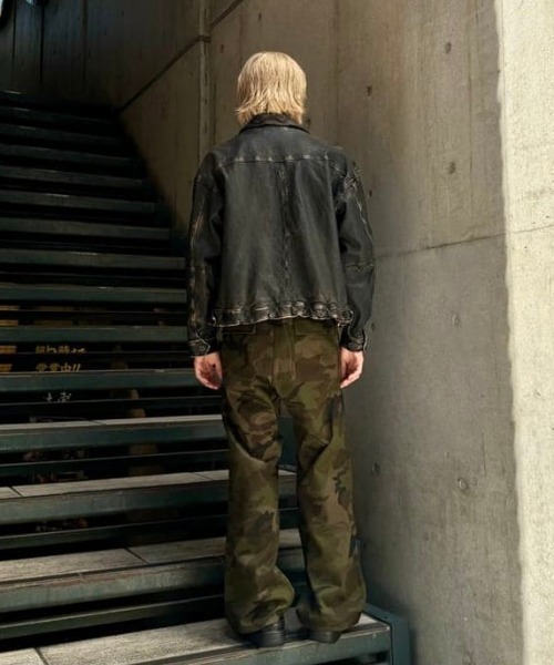 24AW BEAMS ユーズド加工 レザージップブルゾン ビームス BEAMS（ビームス）レザー ジップブルゾン（ブルゾン ブルゾン