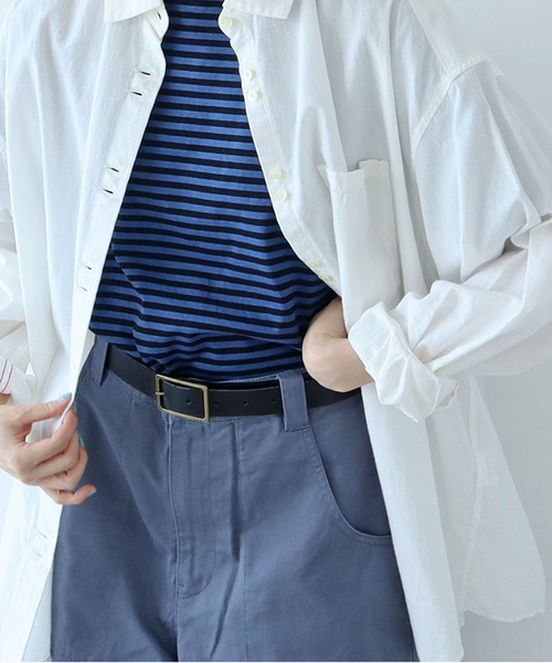 PAR ICI（パーリッシィ）の「ホーク オリジナル牛革太ベルト（ベルト・レディース・ブラック/レッド/ダークブラウン・FREE）」の2枚目の写真