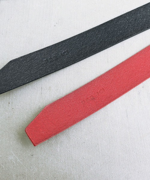 PAR ICI（パーリッシィ）の「ホーク オリジナル牛革太ベルト（ベルト・レディース・ブラック/レッド/ダークブラウン・FREE）」の4枚目の写真