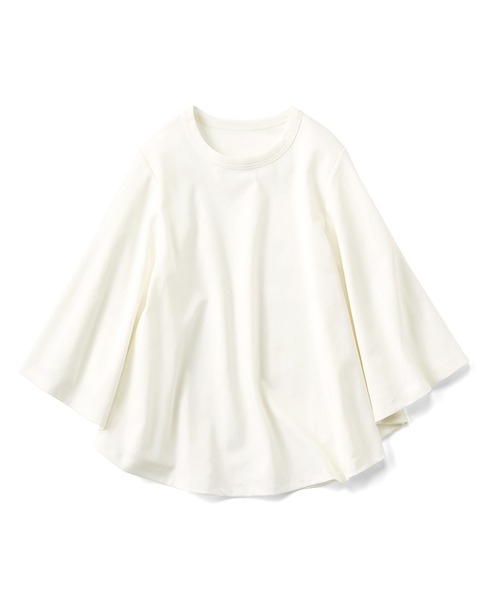 Live in comfort（リブインコンフォート）の「リブ　イン　コンフォート　アクティブに動ける！吸汗速乾＆抗菌防臭素材のフレアー袖カットソートップス（Tシャツ/カットソー・レディース・ブラック/ホワイト・LARGE/MEDIUM/SMALL/X-LARGE）」の5枚目の写真