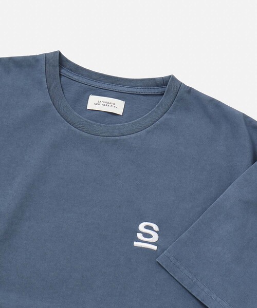 Saturdays NYC（サタデーズ ニューヨークシティ ）の「Pigment Dyed/S Relax SS Tee（Tシャツ/カットソー・メンズ・イエロー系その他/オフホワイト/ネイビー・L/M/S/XL）」の7枚目の写真