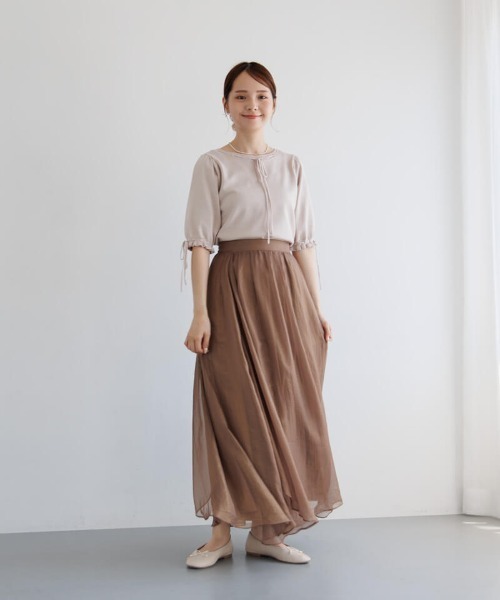 flower（フラワー）の「クラシックリボントップ（Tシャツ/カットソー・レディース・アイボリー/ピンク・FREE）」の13枚目の写真