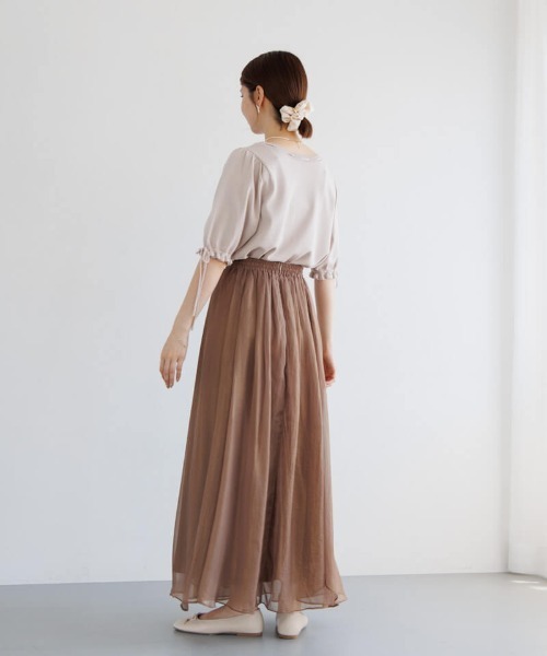 flower（フラワー）の「クラシックリボントップ（Tシャツ/カットソー・レディース・アイボリー/ピンク・FREE）」の14枚目の写真