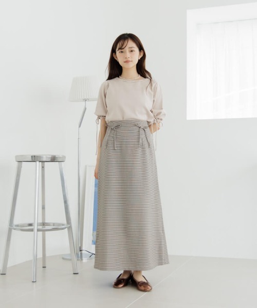 flower（フラワー）の「クラシックリボントップ（Tシャツ/カットソー・レディース・アイボリー/ピンク・FREE）」の15枚目の写真