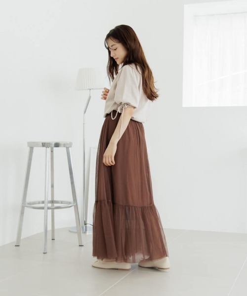 flower（フラワー）の「クラシックリボントップ（Tシャツ/カットソー・レディース・アイボリー/ピンク・FREE）」の19枚目の写真