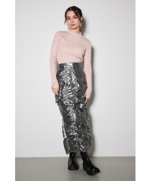 新品未開封◎willfully リブサムホームニットトップス　チャコール AZUL BY MOUSSY | サムホールリブニットトップス (ニット ) |SHEL'TTER