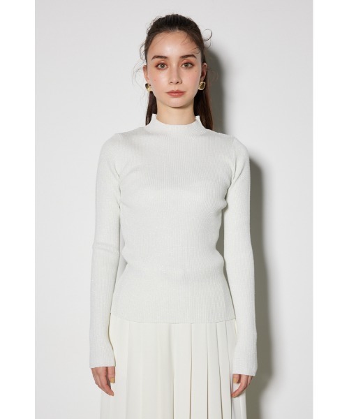 ●残り1点● rienda ハイネックフェザーニットトップス 楽天市場】フェザー×パイルチェックニットトップス [N1113