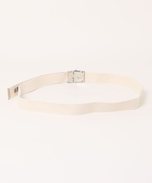 DOUBLE NAME（ダブルネーム）の「バックルロゴガチャベルト/ユニセックス（ベルト・レディース・ボルドー/ベージュ/ネイビー/オフホワイト・FREE）」の5枚目の写真