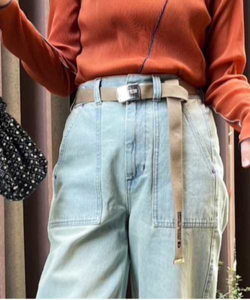 DOUBLE NAME（ダブルネーム）の「バックルロゴガチャベルト/ユニセックス（ベルト・レディース・ボルドー/ベージュ/ネイビー/オフホワイト・FREE）」の9枚目の写真