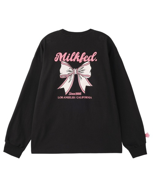 MILKFED.(ミルクフェド)の「RIBBON WIDE L/S TEE(Tシャツ/カットソー・レディース・ホワイト/ブラウン/ブラック・M/L)」の8枚目の写真