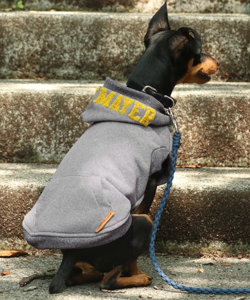 犬服・ドッグウェア】裏起毛DOGフードロゴパーカー（ペットウェア