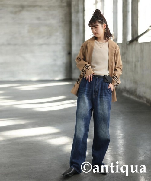 antiqua（アンティカ）の「ミニバッグ付きベルト（ベルト・レディース・ブラック/ベージュ・FREE）」の3枚目の写真