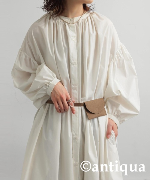 antiqua（アンティカ）の「ミニバッグ付きベルト（ベルト・レディース・ブラック/ベージュ・FREE）」の9枚目の写真