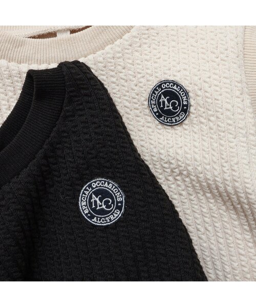 apres les cours（アプレレクール）の「ベストレイヤードTシャツ（Tシャツ/カットソー・キッズ・ブラック/アイボリー・80/90/100/110/120/130）」の7枚目の写真