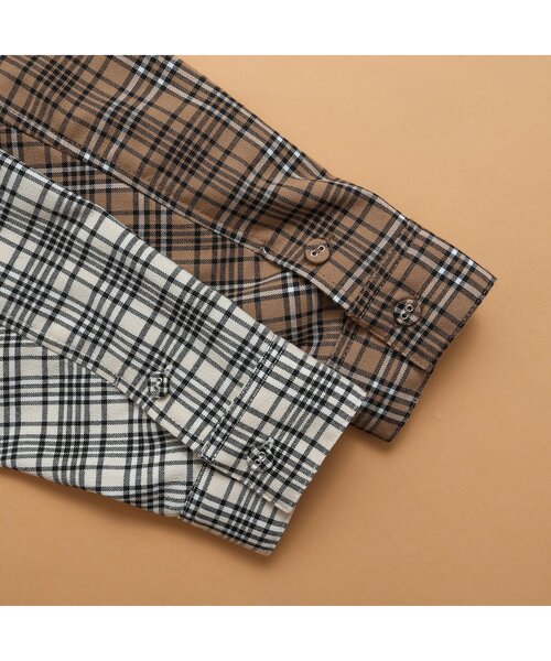 apres les cours（アプレレクール）の「ベストレイヤードTシャツ（Tシャツ/カットソー・キッズ・ブラック/アイボリー・80/90/100/110/120/130）」の8枚目の写真