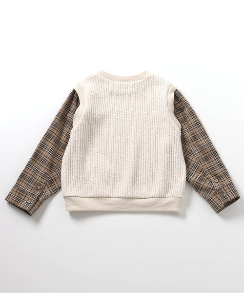 apres les cours（アプレレクール）の「ベストレイヤードTシャツ（Tシャツ/カットソー・キッズ・ブラック/アイボリー・80/90/100/110/120/130）」の16枚目の写真