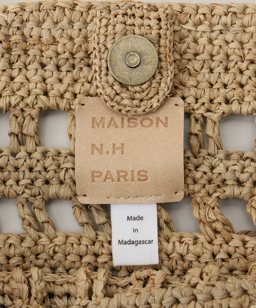 MAISON N.H PARIS（メゾンエヌアッシュパリ）の「【MAISON N.H PARIS/メゾン・エヌ・アッシュ・パリ】ALICIA TOTE BAG EC2R01B17B（ショルダーバッグ・レディース・ベージュ・FREE）」の10枚目の写真