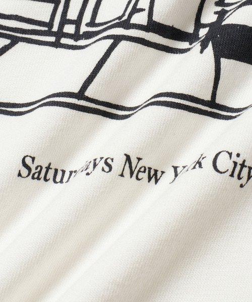 Saturdays NYC（サタデーズ ニューヨークシティ ）の「Cafe Standard SS Tee（Tシャツ/カットソー・レディース・オフホワイト・S/M/L）」の2枚目の写真