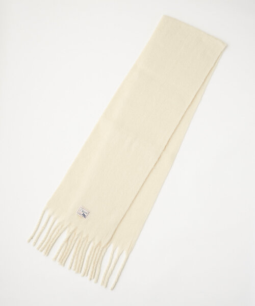 DISCOAT(ディスコート)の「【6色展開】太フリンジマフラー(マフラー・レディース・ブラウン/ライム/ベージュ/ネイビー/アイボリー/グレー・FREE)」の8枚目の写真