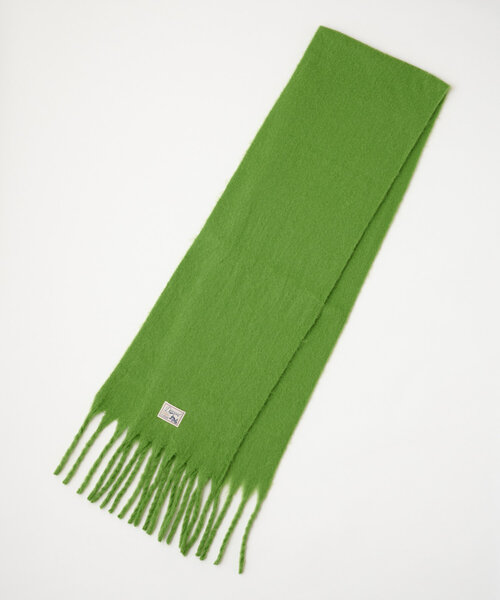 DISCOAT(ディスコート)の「【6色展開】太フリンジマフラー(マフラー・レディース・ブラウン/ライム/ベージュ/ネイビー/アイボリー/グレー・FREE)」の7枚目の写真