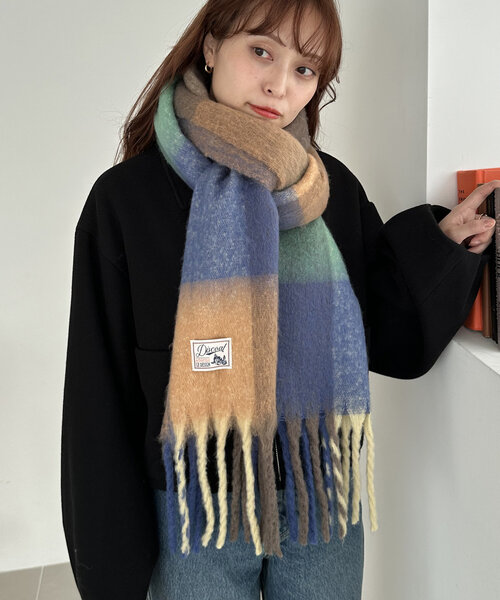 DISCOAT（ディスコート）の「【6色展開】太フリンジマフラー